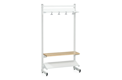 L-Ständer 900 mm komplett 5 weiß