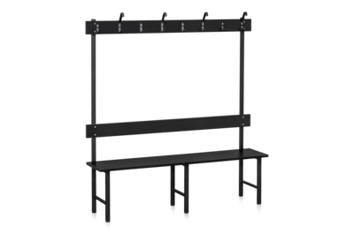 Bank einteilig 1500 mm Schwarz