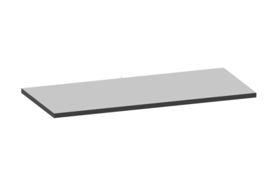Tischplatte 1800x800x40 mm Grau Laminat