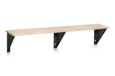 Umkleidebank für Wandmontage 1500 mm - Kiefernholz