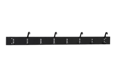 Hakenleiste inklusive 8 Haken 1500 mm Schwarz