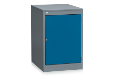 Schubladenblock 670 mit Tür Grau/Blau