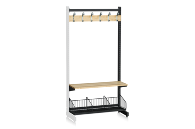 L-Ständer Zusatzteil 900 mm Komplett 1 schwarz
