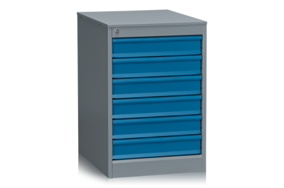 Schubladenblock 670 6x100 mm Grau/Blau