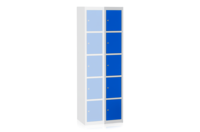 Garderobenschrank Anbauelement 5-Türen Blau