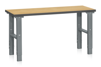 Arbeitstisch HD 500 1600x600 mm Holzfaserplatte mit Massivholzkern