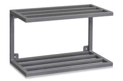 Hut-/Schuhregal 490 mm Grau