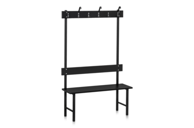 Bank einteilig 1000 mm schwarz