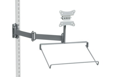 Bildschirmhalter mit Tastaturablage inkl. Schwenkarm, NCS S-6502 B