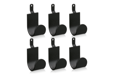 W Haken 6-er pack Schwarz