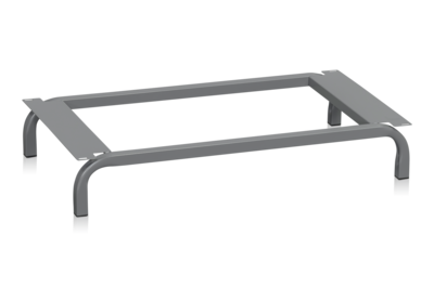 Untergestell für Garderobenschrank, B=900 mm, Dunkelgrau