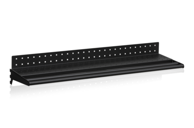Regalboden gelocht inklusive Kleiderstange 900 mm schwarz