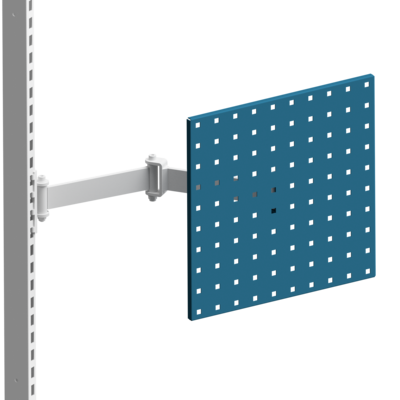 Lochrasterplatte 370x370 mm Blau für flexiblen Arm