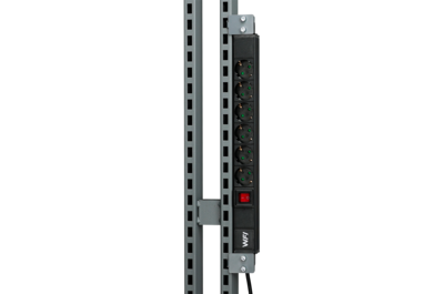 Vertikale Steckdosenleiste komplett 480 mm
