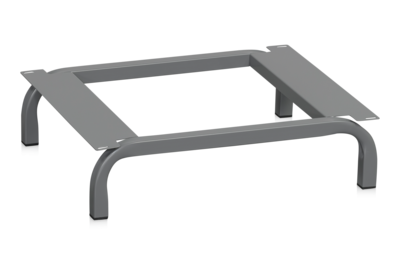 Untergestell für Garderobenschrank, B=600 mm, Dunkelgrau
