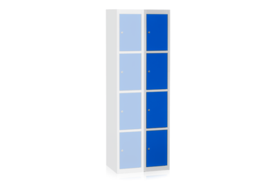 Garderobenschrank Anbauelement 4-Türen Blau