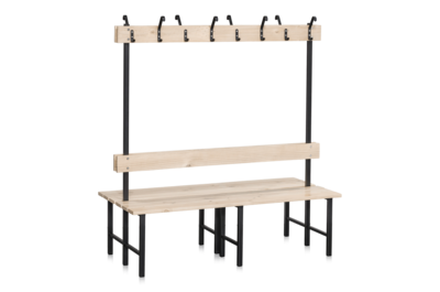Umkleidebank Doppelseitig 1500 mm - Kiefernholz