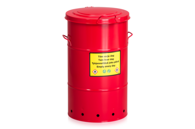 Sicherheitsabfallbehälter 115 l Rot