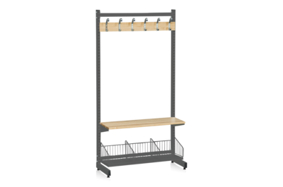 L-Ständer 900 mm Komplett 1 grau