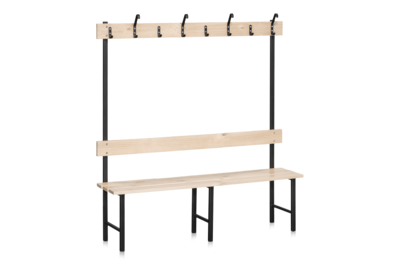 Umkleidebank Einseitig 1500 mm - Kiefernholz