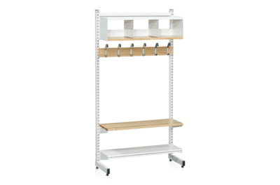 L-Ständer 900 mm komplett 4 weiß