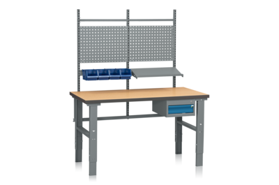 Arbeitstisch Komplett HD 4 Holzfaserplatte mit Massivholzkern 1600x800