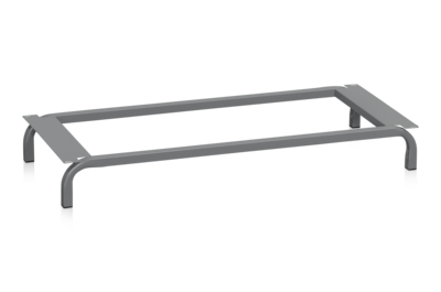 Untergestell für Garderobenschrank, B=1200 mm, Dunkelgrau