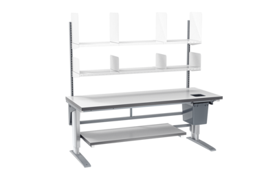 Packtisch 114 W400 2000x800x24 mm Laminat