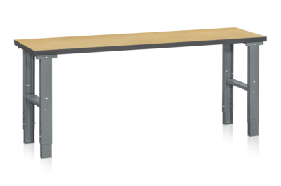 Arbeitstisch HD 500 2000x600 mm Holzfaserplatte mit Massivholzkern