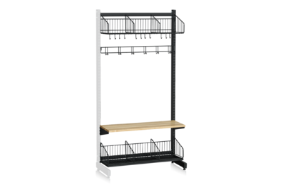 L-Ständer Zusatzteil 900 mm Komplett 3 schwarz