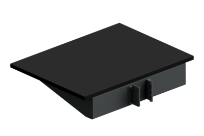 Regalboden 800x600 mm Konsole Schwarz