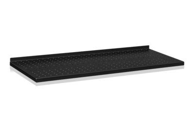 Regalboden, gelocht, Stahlblech 900x400 mm schwarz