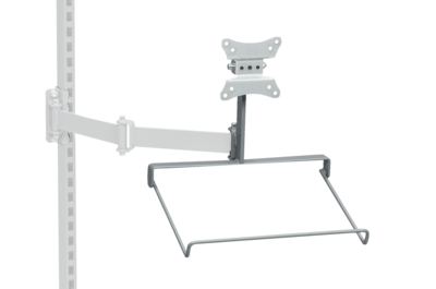 Bildschirmhalter für Schwenkarme mit Tastaturablage 360x230x350 mm