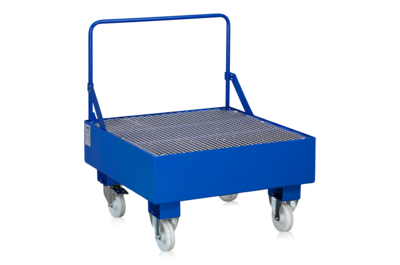 Auffangwanne mit Rollen für 2 Fässer