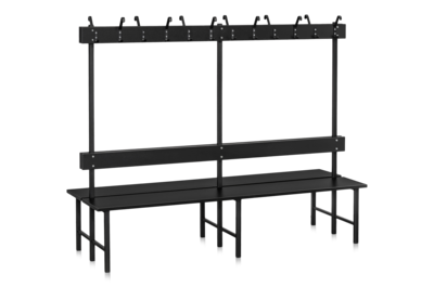 Bank Doppelteil 2000 mm Schwarz