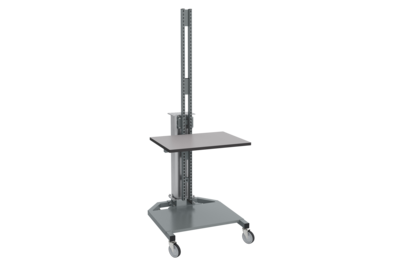 Mobile Arbeitsstation MWS S mit elektr. Hubsäule, Grau