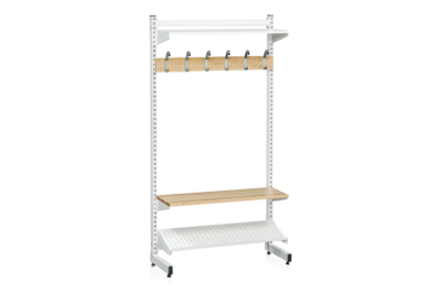 L-Ständer 900 mm komplett 6 weiß