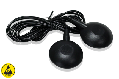 ESD Erdungskabel mit Druckknöpfen, 10 mm