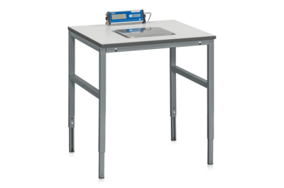 Arbeitstisch mit Waage 800x800x24 mm