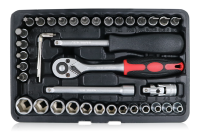 Steckschlüsselsatz 1/4" 40-teilig