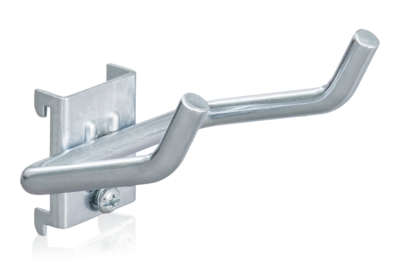 Doppelter Werkzeughalter mit schrägem Hakenende HD 70x80x8 mm 5er-Pack