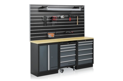 Garagenausstattung Homeworx Schienenpaneel Komplett 1