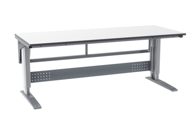 Arbeitstisch W400 2000x800 mm Grau Laminat