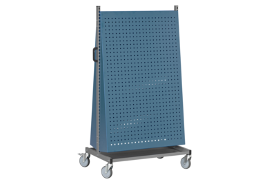 Fahrregal inkl. 2 gewinkelter Lochrasterplatten