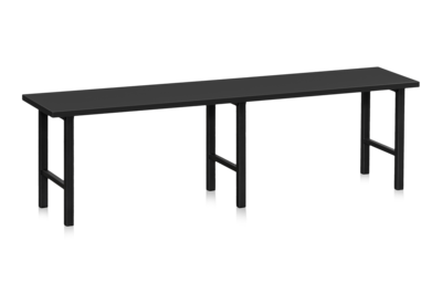 Bank 1500 mm schwarz