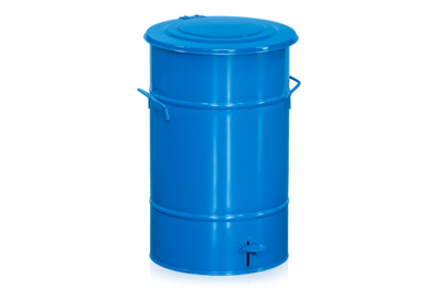 Abfallbehälter 70 l mit Fußpedal Blau