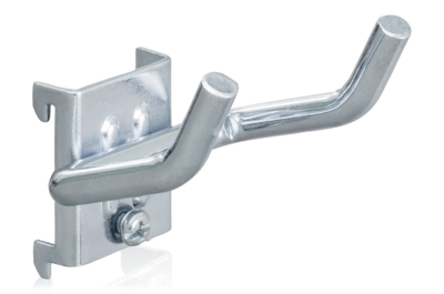Doppelter Werkzeughalter mit schrägem Hakenende HD 50x60x8 mm 5er-Pack