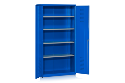 Werkstattschrank HD 500/2000 inkl. 4 Regalboden Blau RAL 5005