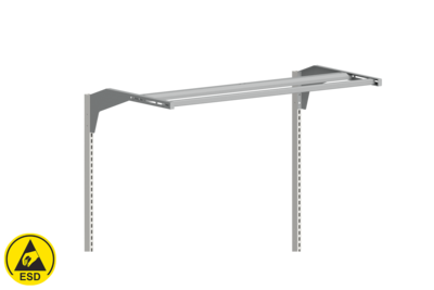 Aufbausatz mit Geräteschiene 670+670 mm ESD