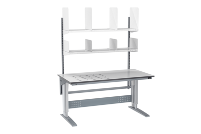 Packtisch 102 W300 1600x800x24 mm mit Kugelrollentischplatte